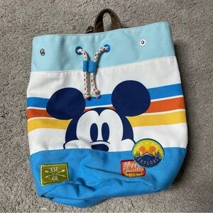 Disney Store Mickey Mouse Happy‎ Trails Bucket Backpack